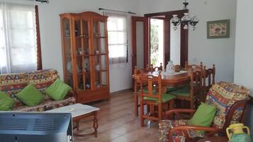 TV, fireplace, DVD player