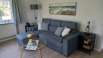 Fernseher, DVD-Player, Bücher, Videothek