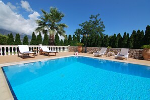 Pool - First floor independent apartment with amazing views & private pool in Pessada (Livathos)