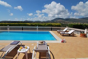 Pool - First floor independent apartment with amazing views & private pool in Pessada (Livathos)