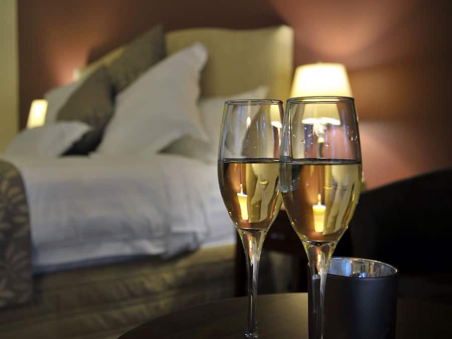 Quarto premier, 1 cama King, vista para o jardim | Vista do quarto