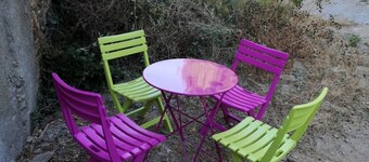 Typical house of Cap Corse sea view