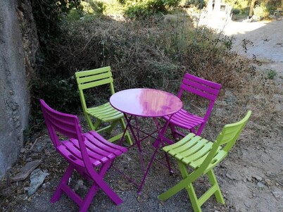 Typical house of Cap Corse sea view