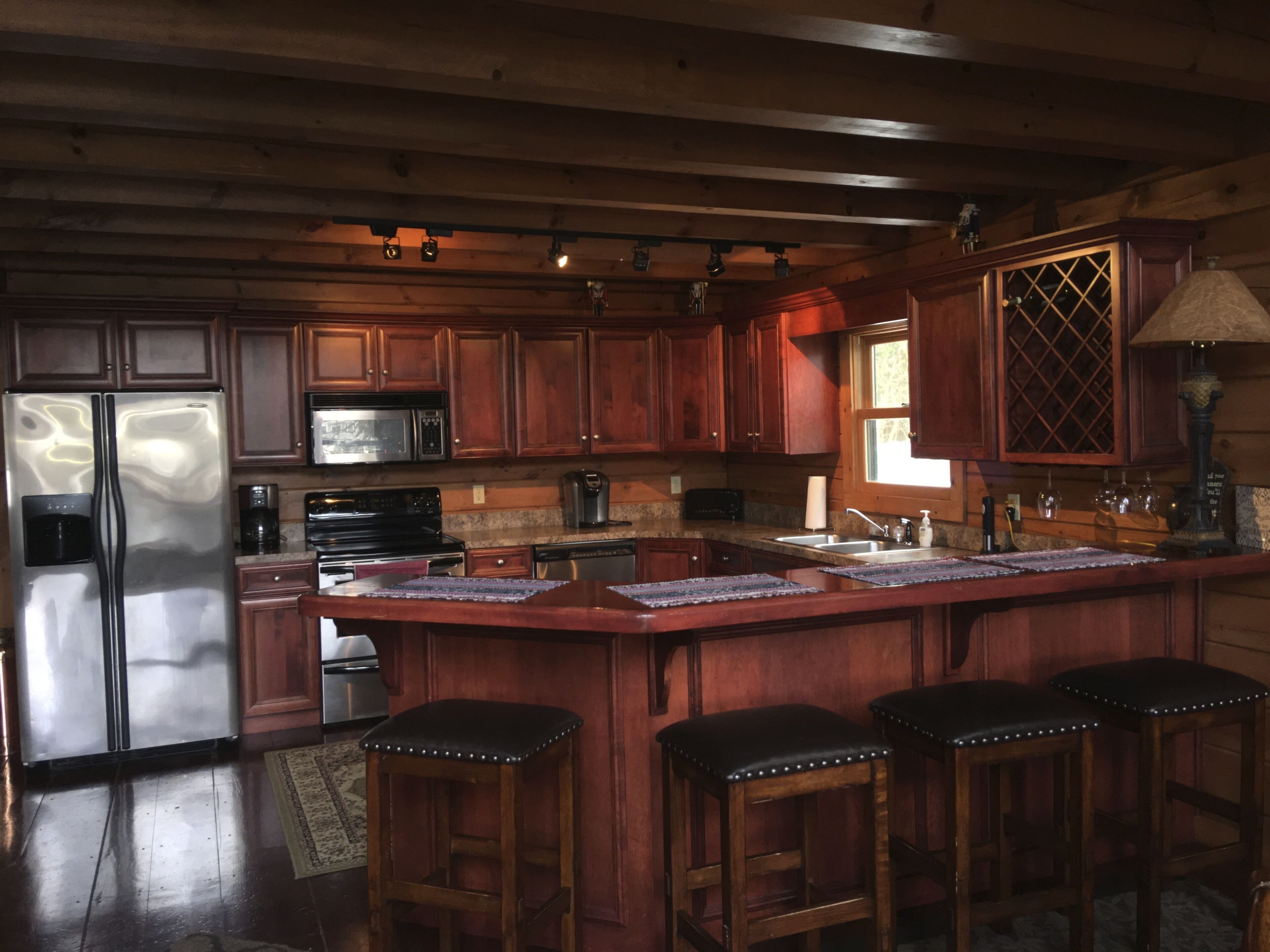 Beautiful Lakefront Custom Log Home