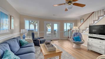 Smart TV, DVD player, books