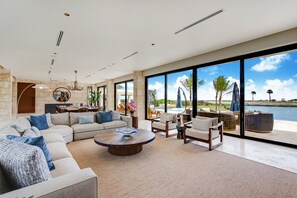 Interior - Costa Azul: Oceanfront villa w/ private beach, pool, pickleball, jacuzzi & full staff (Cap Cana)
