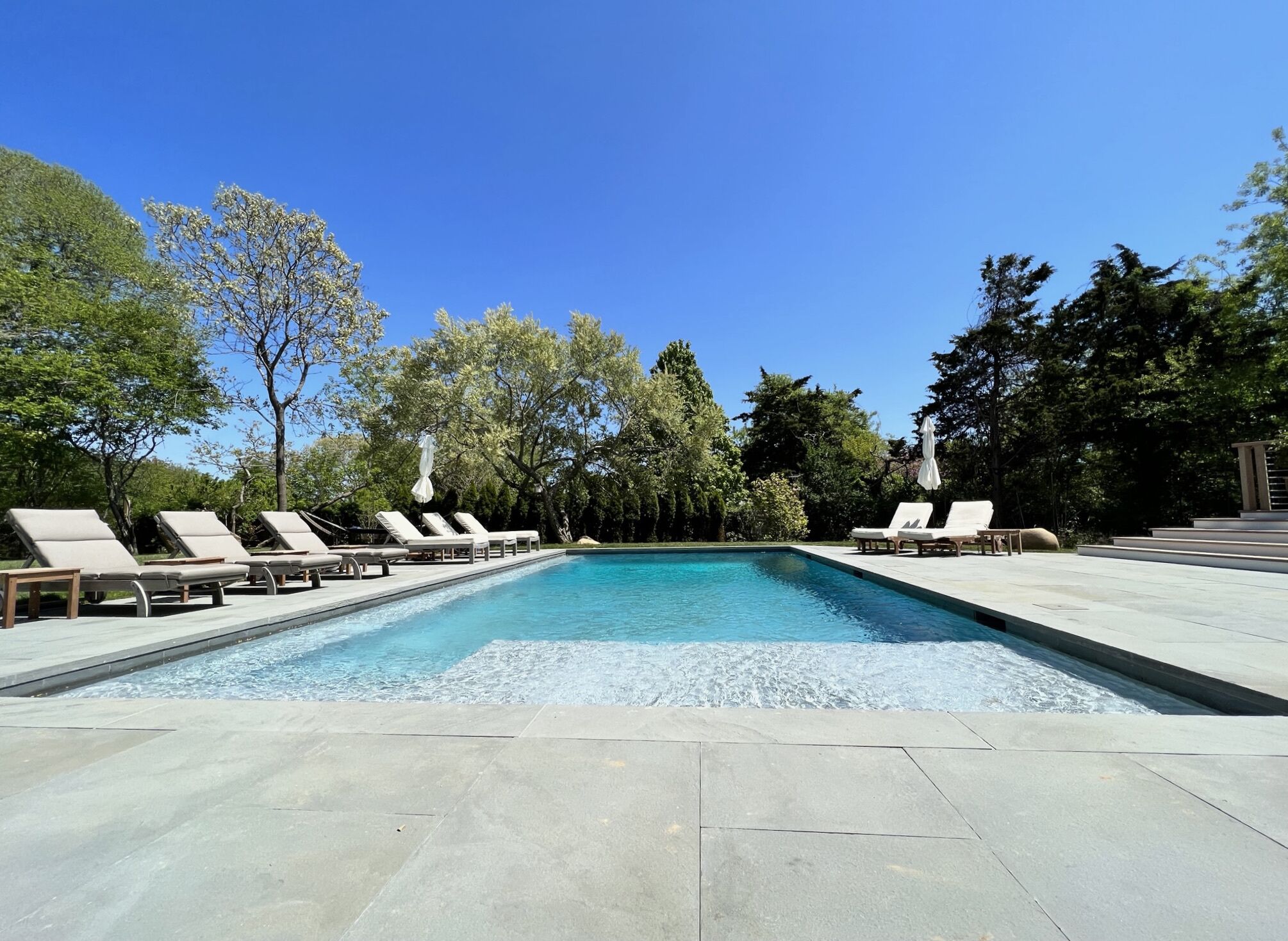 Piscine extérieure, piscine chauffée