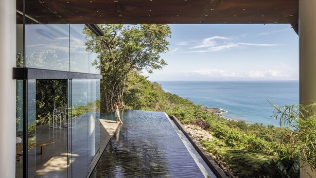 Pool - Luxury Villa with Ocean Views, Infinity Pool, & Private Reserve in Montezuma (Montezuma)