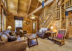 TV, fireplace, video games