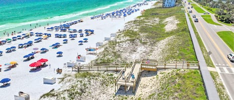 Accommodatie ligt op het strand