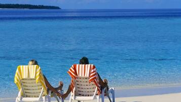 Accommodatie ligt op het strand