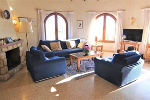Fernseher, Kamin