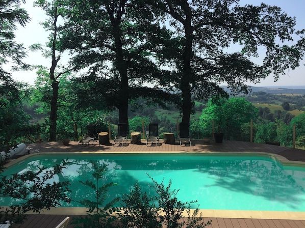 A heated pool