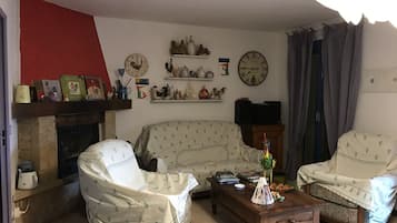 壁炉、DVD 播放器、立体声音响