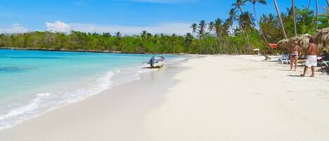 Sun loungers, beach towels