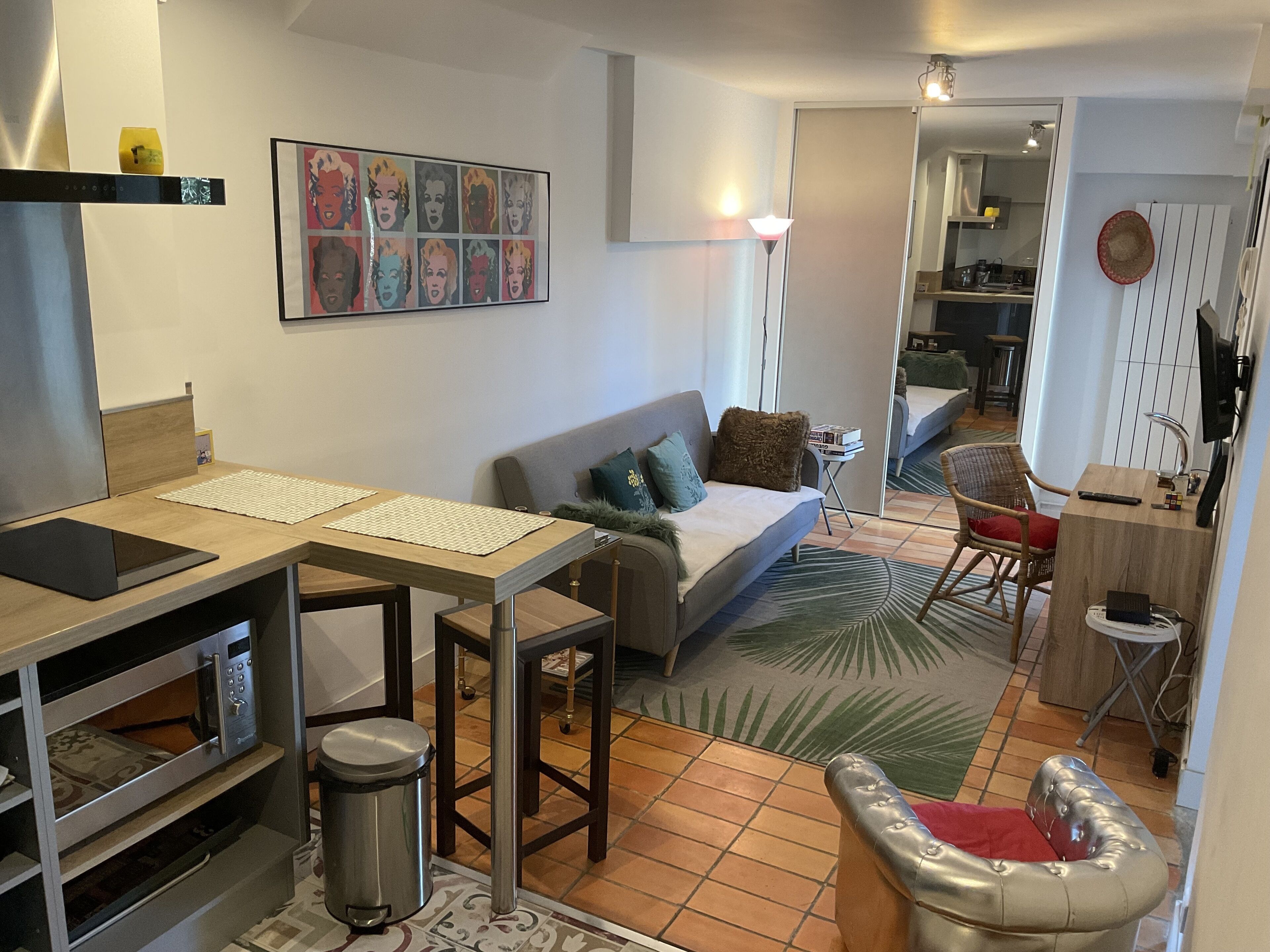 T2 La Bergerie of 35m2 near the historic center of Aix