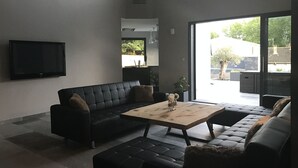 Living area - MODERN VILLA IN PROVENCE: INFINITY POOL - AVIGNON/ NIMES (Saze)