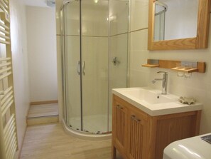 Shower, hair dryer