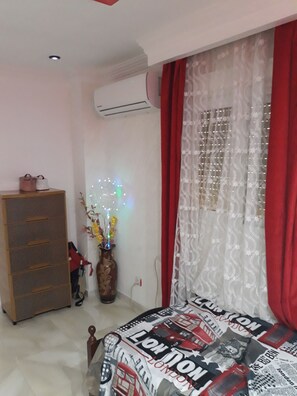 2 bedrooms, in-room safe, iron/ironing board, WiFi