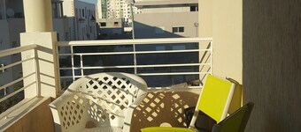 Very well equipped apartment, 2 bedrooms, living room, guarded parking