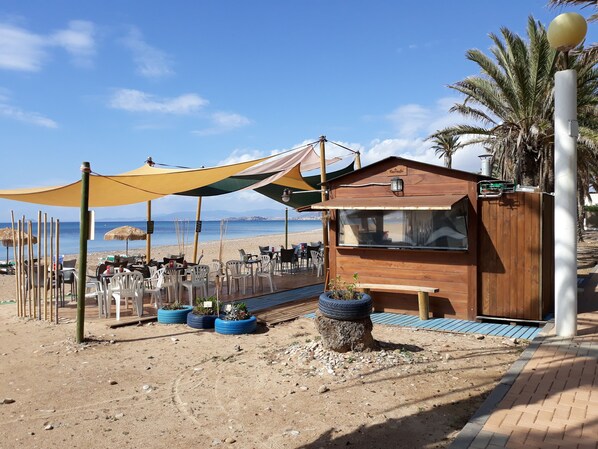 Beach nearby, beach towels