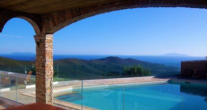 GRANDE VILLA - 4 **** - PISCINE chauffée, VUE MER à 180° - 7 CH. CLIM - 3 SDB