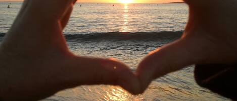 Beach nearby, sun-loungers