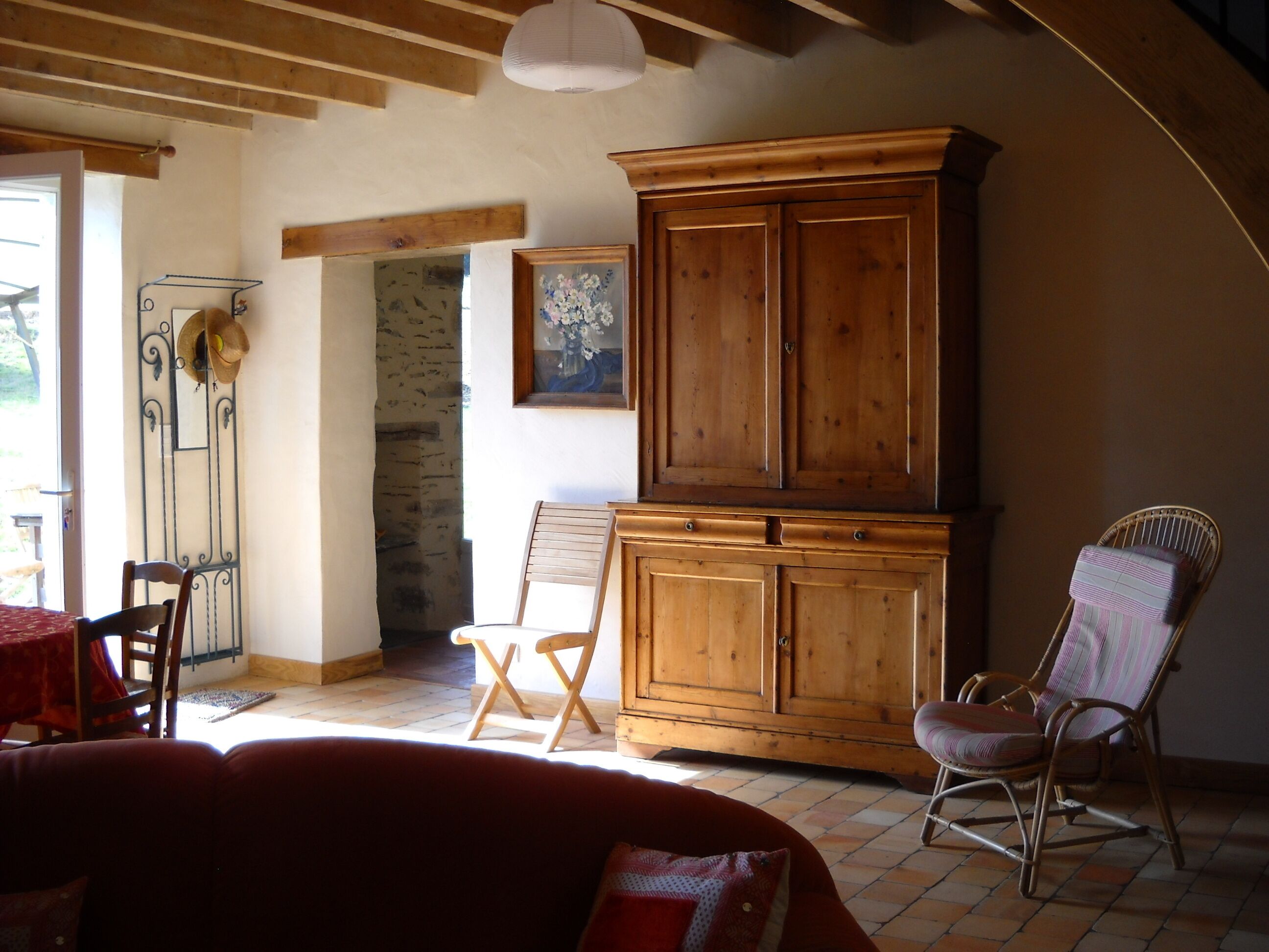 La Bellaziere, country cottage with covered, heated pool.