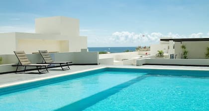 Modern Condo 2BR with Rooftop Pool Ocean Views 10 Min Walk to Medano Beach and