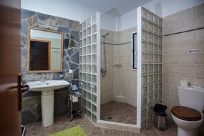 Bathtub, eco-friendly toiletries, hair dryer, towels