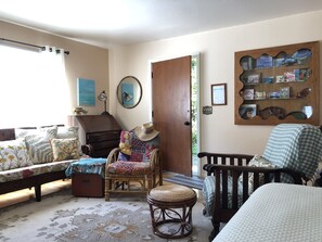 Smart TV, DVD player, books, stereo