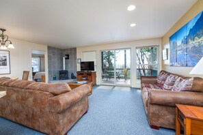 TV, fireplace, DVD player