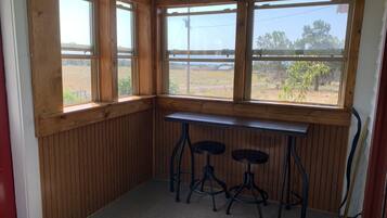 Blick von der Unterkunft