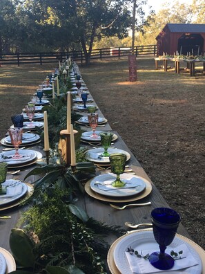 Área para banquetes al aire libre