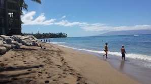 On the beach