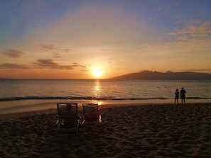On the beach