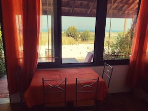 Uitzicht vanuit accommodatie