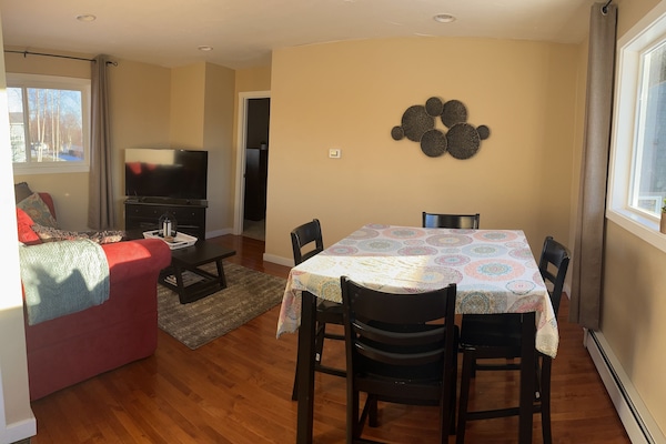 Dining room and living room