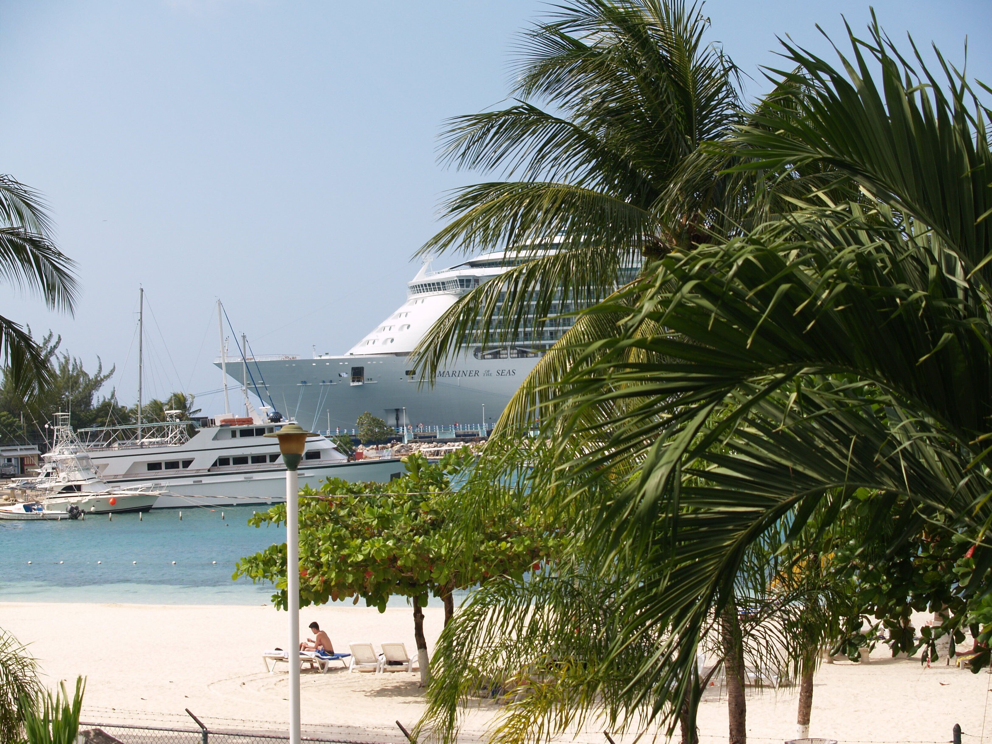 On the beach, beach towels