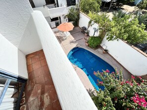 Outdoor pool - Hacienda style home w/ Rooftop, Pool & Sea View (La Paz)