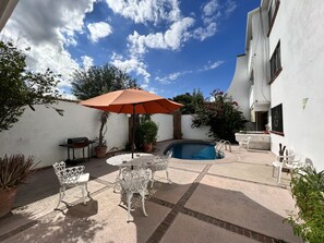 Outdoor dining - Hacienda style home w/ Rooftop, Pool & Sea View (La Paz)