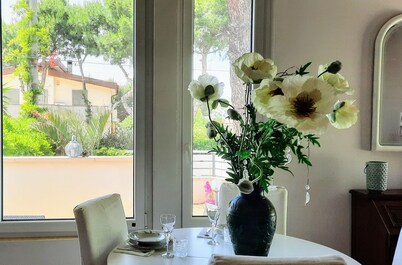 Comfort 300 meters from the crystal clear sea...