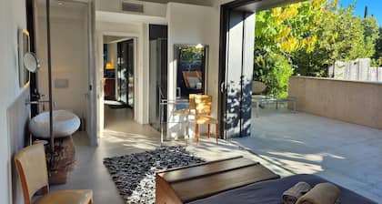 Maison pour 4 classée 5 étoiles avec grande terrasse au calme