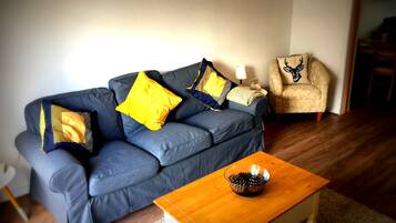 TV, books, music library, video library