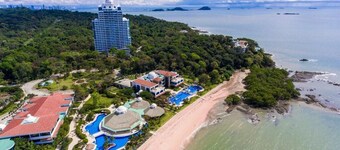 オーシャンビュー、島と森