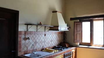 Fridge, oven, stovetop, coffee/tea maker