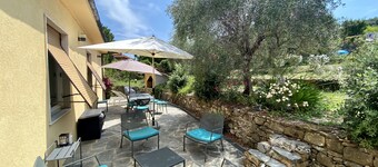 Villa 1.5 km from the sea, in the middle of olive trees