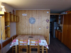 Dining - Les ARCS 1600, DUPLEX 6 p, View Unobstructed valley, position south, ski in ski out  (Bourg-Saint-Maurice)