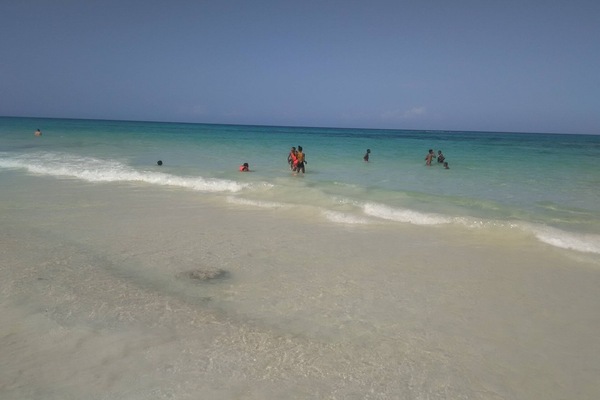 Our lovely clear water and beach, water temp always around 82 degree's