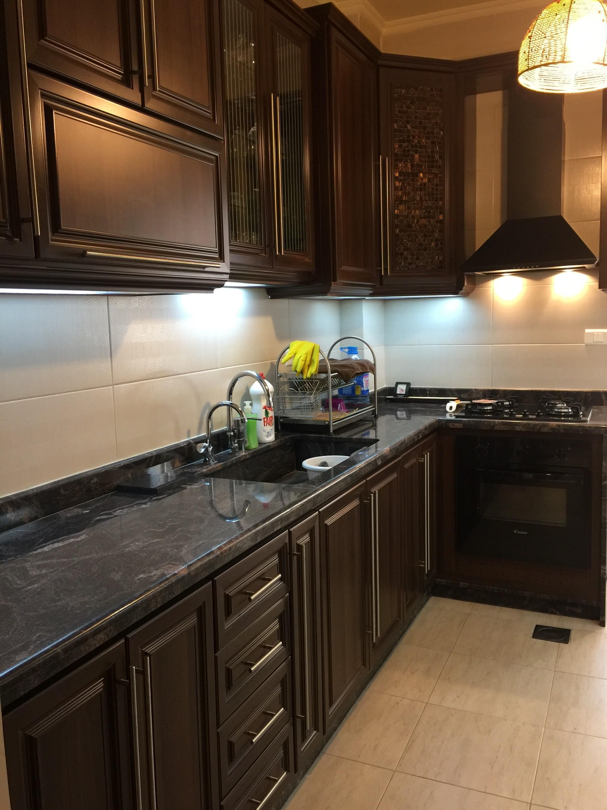 Kitchen with sink and oven